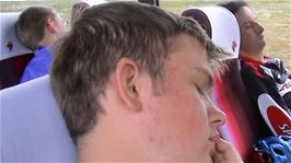 Everyone seems sleep on our bus journey to Haugastøl, around 27.3 miles into our journey
